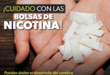 ADVIERTE SSM SOBRE LOS RIESGOS DE CONSUMIR BOLSAS DE NICOTINA