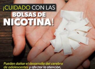 ADVIERTE SSM SOBRE LOS RIESGOS DE CONSUMIR BOLSAS DE NICOTINA