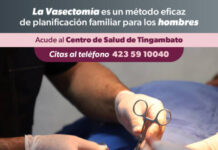 REALIZARÁ SSM VASECTOMÍAS GRATUITAS EN TINGAMBATO