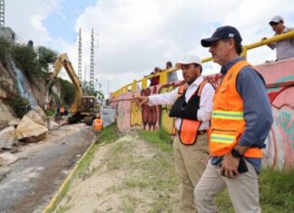 ATIENDE GOBIERNO DE MORELIA DESPRENDIMIENTO DE TALUD