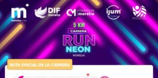 Cierre de vialidades por carrera Run Neón Morelia