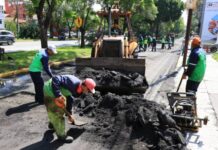 Atiende Gobierno de Morelia reporte ciudadano de bacheo en Av. Camelinas