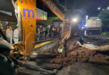 GOBIERNO MUNICIPAL REALIZARÁ PERITAJE POR SOCAVÓN EN AVENIDA CAMELINAS