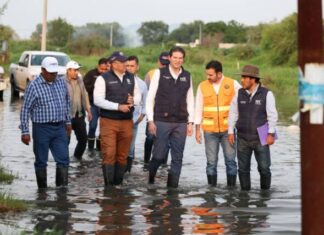 SUPERVISA ALFONSO MARTÍNEZ, LABORES DE APOYO EN LOS ITZÍCUAROS