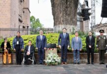 ENCABEZA BEDOLLA HOMENAJE A VÍCTIMAS DEL 15 DE SEPTIEMBRE