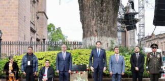 ENCABEZA BEDOLLA HOMENAJE A VÍCTIMAS DEL 15 DE SEPTIEMBRE