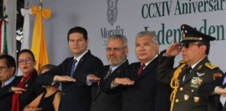 ENCABEZA BEDOLLA CEREMONIA CÍVICA POR EL CCXIV ANIVERSARIO DEL INICIO DE LA INDEPENDENCIA
