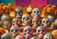 “ALTAR DE DÍA DE MUERTOS: CELEBRACIÓN DE LA VIDA CON CALAVERITAS DE AZÚCAR”