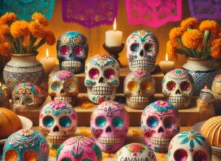 “ALTAR DE DÍA DE MUERTOS: CELEBRACIÓN DE LA VIDA CON CALAVERITAS DE AZÚCAR”