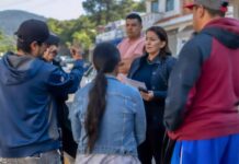 ALMA MIREYA GONZÁLEZ DA ARRANQUE A LABORES DE BACHEO EN LIBRAMIENTO DE QUIROGA