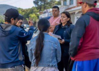 ALMA MIREYA GONZÁLEZ DA ARRANQUE A LABORES DE BACHEO EN LIBRAMIENTO DE QUIROGA