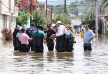 SE INUNDARON NUEVE COLONIAS EN MORELIA, TRAS DESFOGUE EN PRESA: COINTZIO