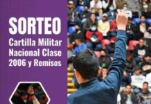 El 15 de octubre, último día para tramitar Cartilla Militar Clase 2006 y Remisos