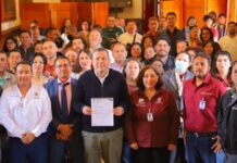 Presenta Barragán y líderes sindicales reforma constitucional en materia de salarios mínimos en Michoacán