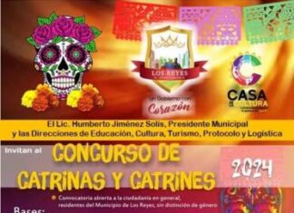 Invita Ayuntamiento de Los Reyes a celebrar el Día de Muertos con Concurso de Catrinas y Exposición de Altares