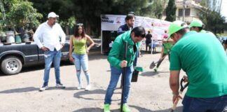 PVEM arranca acciones de bacheo en Morelia.