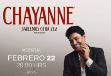 CHAYANNE LLEGARÁ GRATIS A MORELIA, EN FEBRERO DE 2025