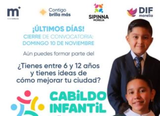 ÚLTIMOS DÍAS PARA QUE NIÑAS Y NIÑOS PARTICIPEN EN CABILDO INFANTIL 2024 DE DIF MORELIA