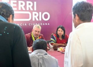 «Eréndira Isauro y Alfredo Ramírez en la Sexta Audiencia Pública Ciudadana en San Felipe de los Herreros»
