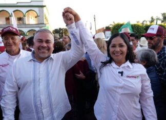 Jesús Mora acompañó a Norma Santillán en su cierre de campaña en Irimbo