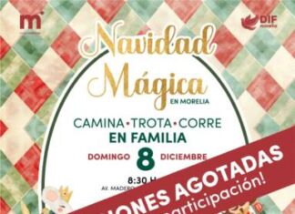 DIF Morelia agota inscripciones a su Carrera Navideña Familiar