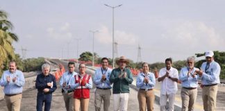 Supervisa Bedolla acceso al bulevar Costero en Lázaro Cárdenas