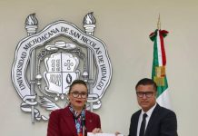 Yarabí Ávila entrega el Segundo Informe de Actividades al Consejo Universitario; convoca a trabajar para que la UMSNH sea una de las cinco mejores del país