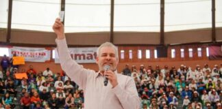 Ramírez Bedolla exige respeto para México y cierra filas con Sheinbaum