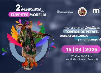 Gobierno de Morelia anuncia 2do Aniversario de Kúrpites Morelia en el Centro Histórico