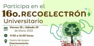 ¡Cuidemos el medio ambiente!, participa en el 16° Recoelectrón Universitario