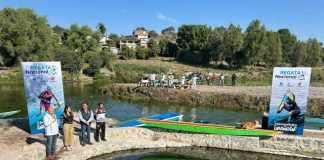 Exhibición y competencias de Canotaje, en la Isla de Urandén el Sábado de Gloria