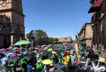 Este jueves, mega marcha de trabajadores en Morelia