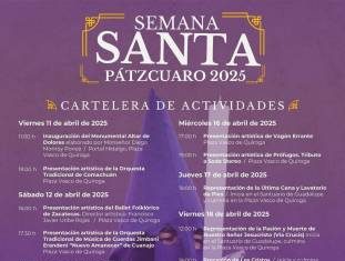 Conoce las actividades de Semana Santa en Pátzcuaro