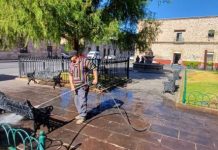 El Centro Histórico de Morelia, limpio y listo para la Semana Santa