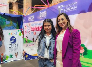 Reconoce Grecia Aguilar participación de niñas y niños en la entrega del Mérito Infantil Sapirhaticheri 2025