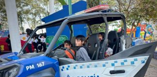 Policía Morelia celebra en grande con niñas y niños, en la Feria de la Niñez «Juguemos por la paz»