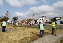 Gobierno de Morelia implementa jornada de limpieza y manteniendo en Parque Lineal Bicentenario