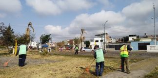 Gobierno de Morelia implementa jornada de limpieza y manteniendo en Parque Lineal Bicentenario