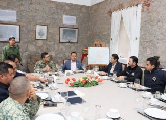 Afianza Morelia con mandos militares y civiles, estrategia de seguridad