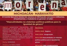 Convoca Morena Michoacán a taller sobre masculinidades no violentas