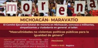 Convoca Morena Michoacán a taller sobre masculinidades no violentas