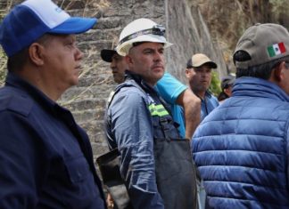 Adolfo Torres encabeza trabajos de mantenimiento en el canal de Cointzio
