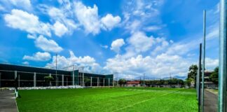 Administración de Yarabí Ávila construye cancha de fútbol 7, lleva 75 por ciento de avance