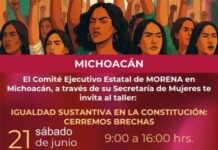Morena Michoacán invita al taller “Igualdad Sustantiva en la Constitución: Cerremos Brechas”