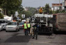 Gobierno de Morelia realiza bacheo en zona de la Poza Rica