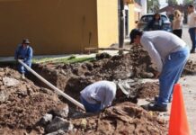 Ooapas mejora la red de agua potable en Lomas de Santa María