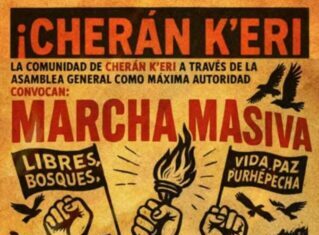 Este miércoles, marcha masiva de Cherán; saldrán de Casa Michoacán a las 11:00 hrs