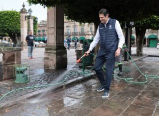 Gobierno de Morelia pone en operación moto pipas para el mantenimiento de espacios públicos