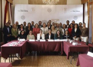 Presidentas de la Mesa Directiva y JUCOPO del Congreso, reciben a las y los Magistrados y Jueces electos