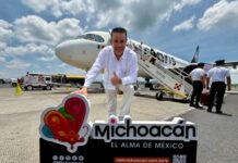 Nuevas rutas Volaris incrementaron 30% la afluencia en el aeropuerto de Morelia: Sectur